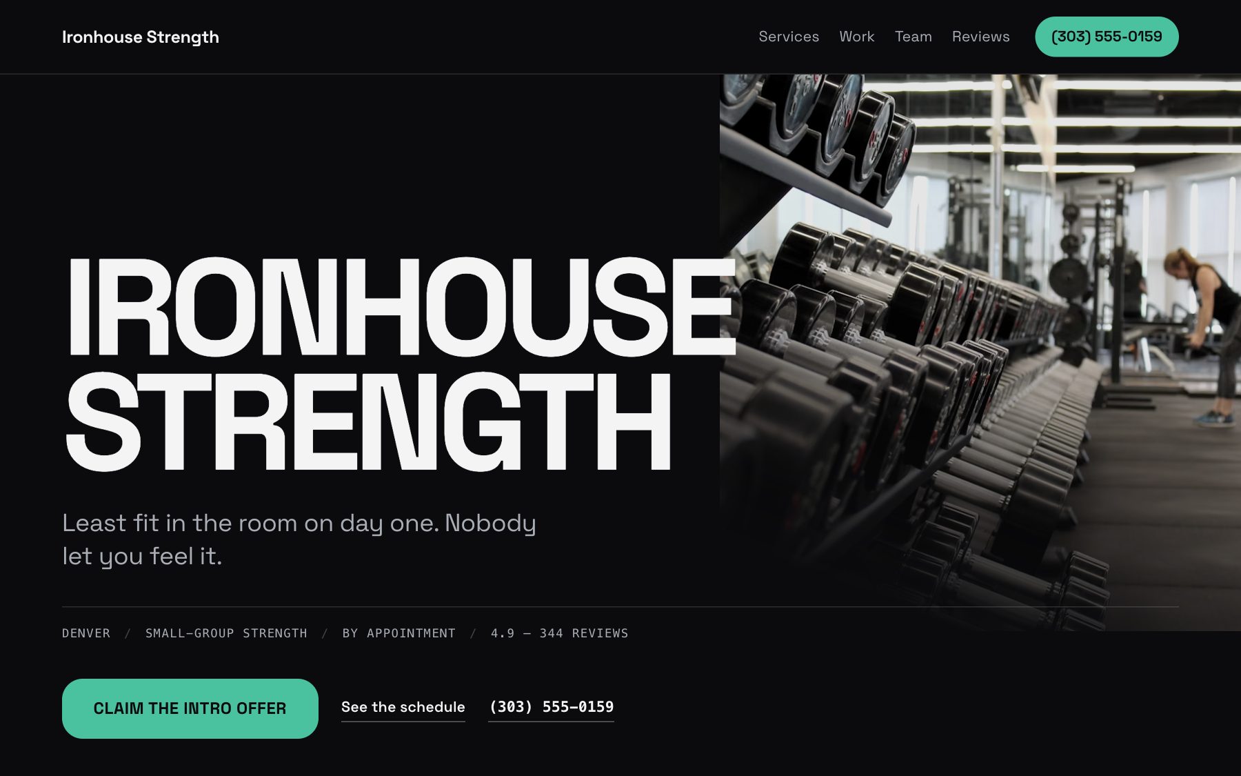Ironhouse Strength — a fitness · denver site built by Orabeam